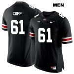 Men's NCAA Ohio State Buckeyes Gavin Cupp #61 College Stitched Authentic Nike White Number Black Football Jersey MQ20J83NA